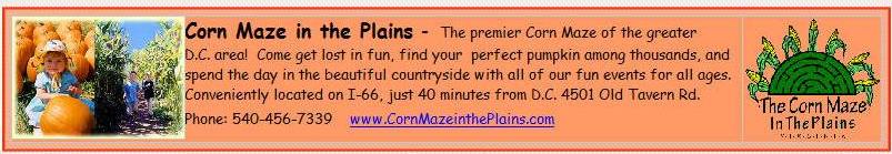 Corn MAze in the Plains, Washington, DC area
