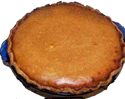 Homemade pumpkin pie, from a fresh pumpkin