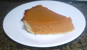 slice of carrot pie