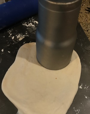 Rolling and cutting the dough