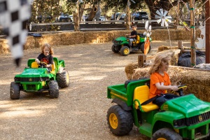 Irvine Park Railroad pumpkin patch tractor races
