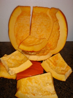 pumpkin pieces