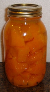 canned pumpkin jars done